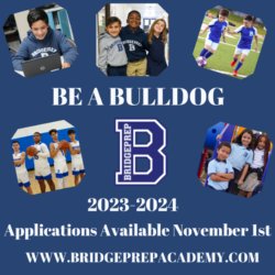 Applications for new students for the 2023-2024 school year will be available online on November 1, 2022.  